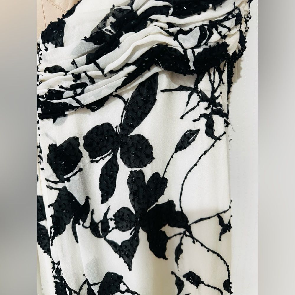 Carmen Marc Valvo Collection luxury formal beaded dress gown p2p 19” 34” long - Picture 7 of 14